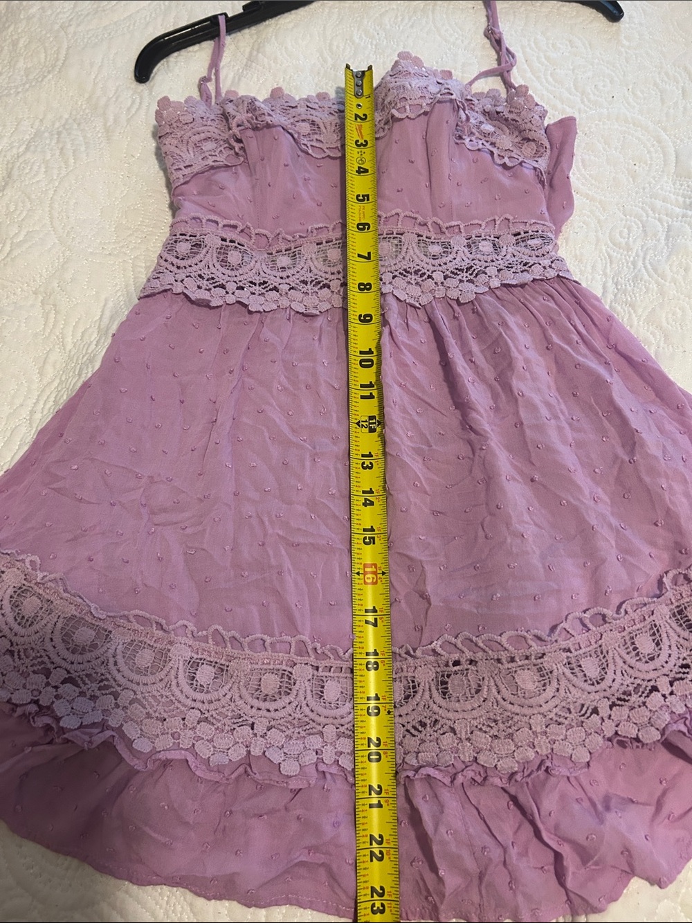 Hello Molly Shady Lady Lavender Lace-Trim Summer Dress - Picture 15 of 16